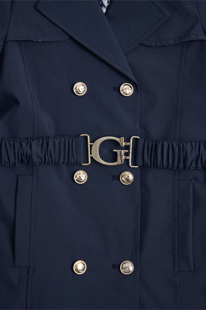 Girl Blue Trench