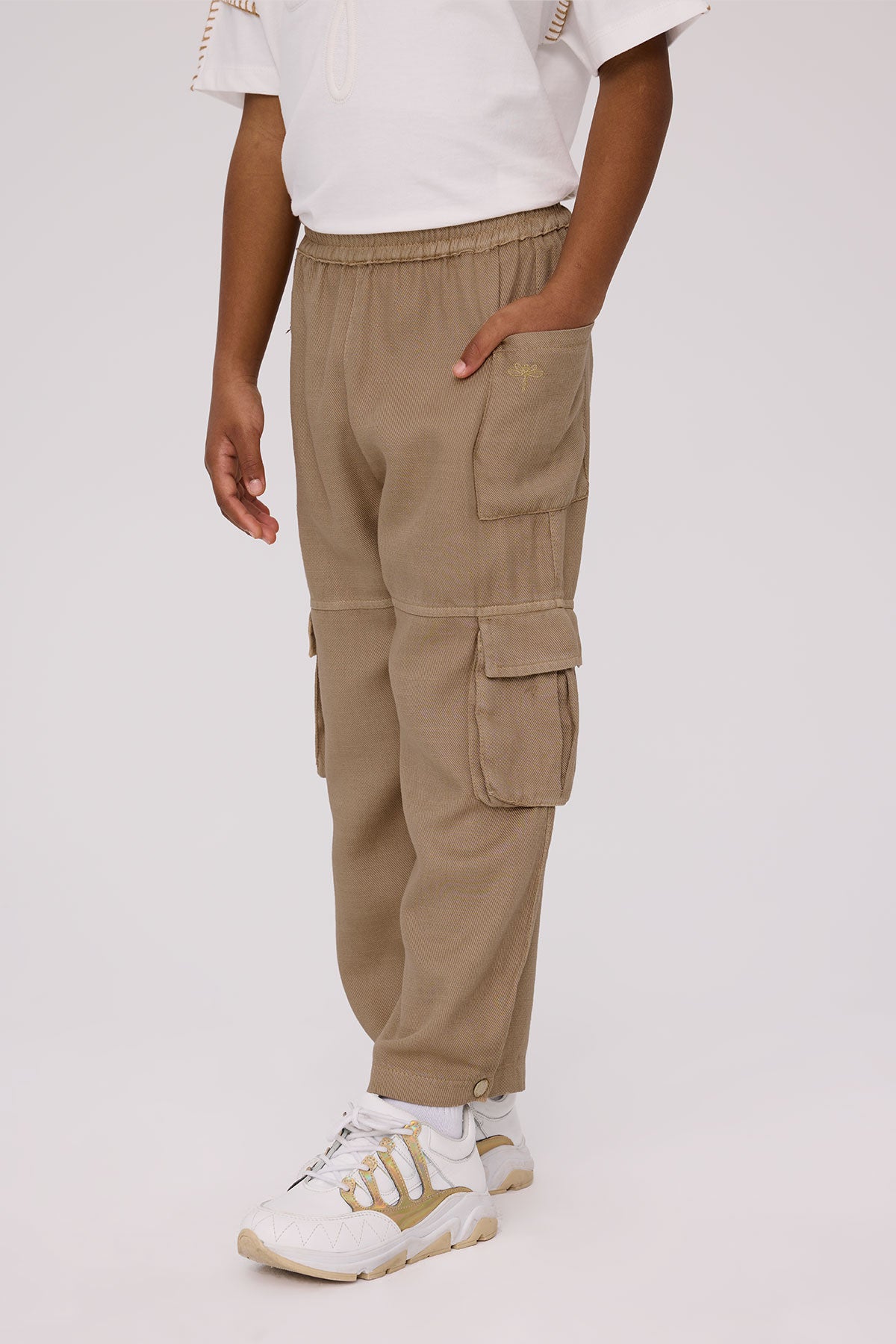 Girl Brown Trousers