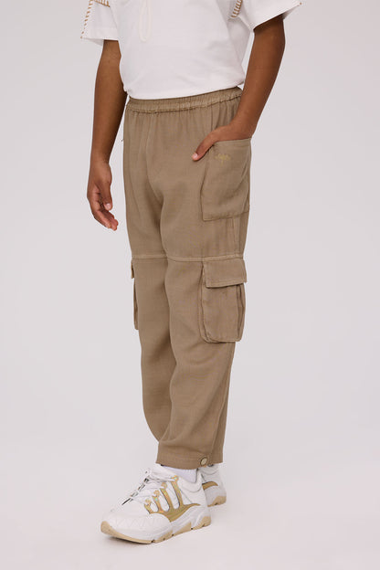 Girl Brown Trousers