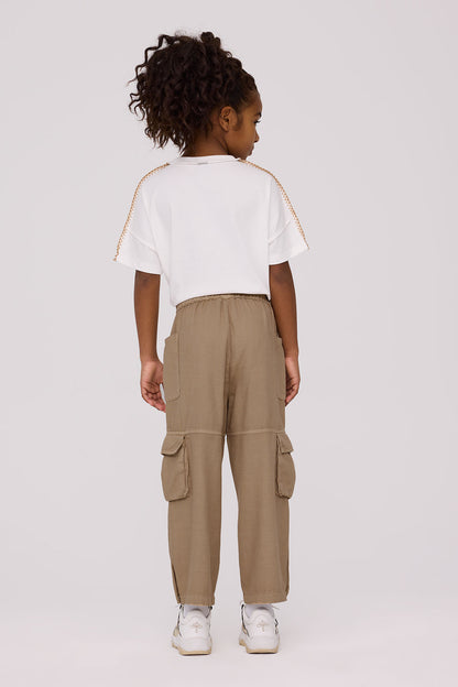 Girl Brown Trousers