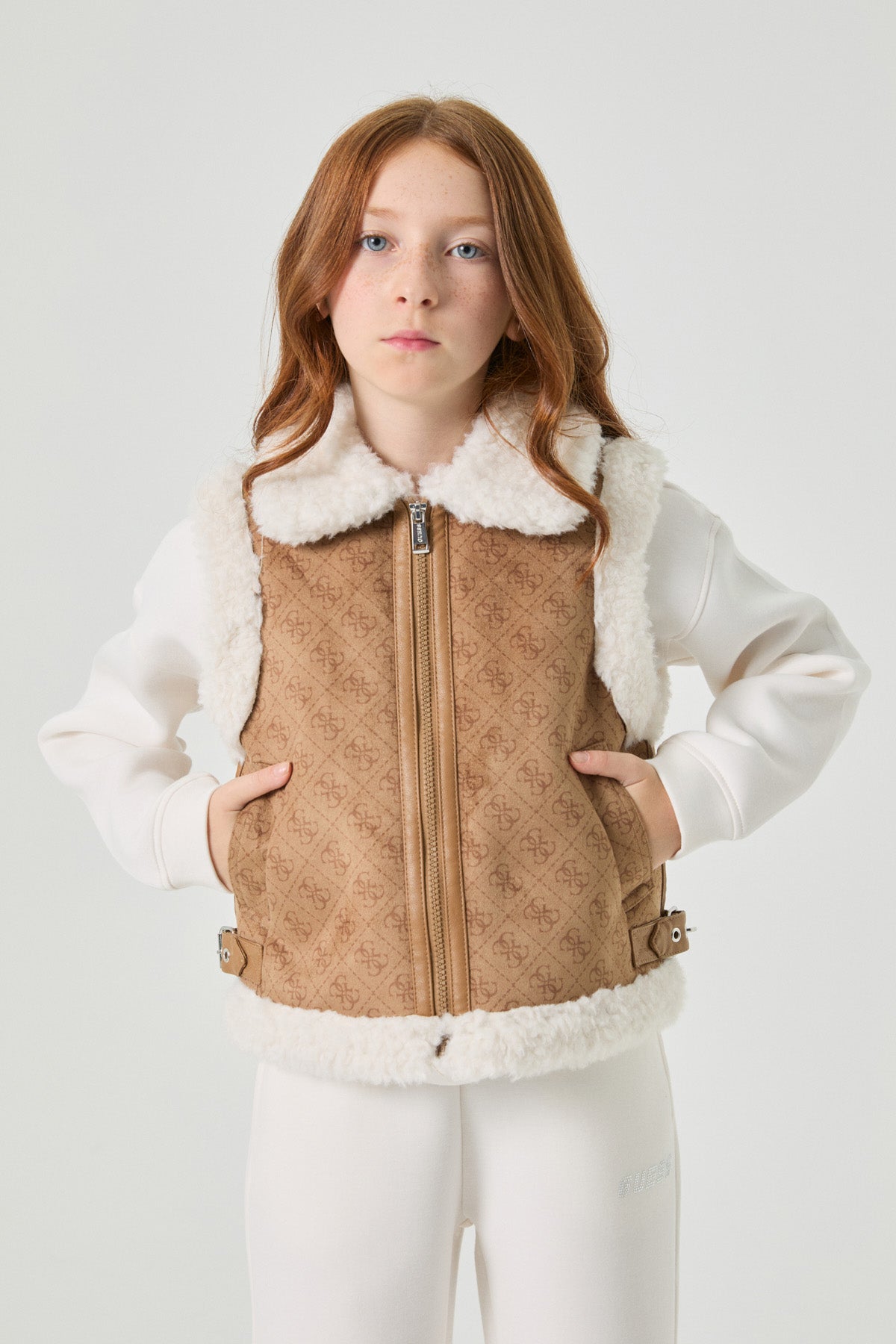Girl Brown Vest