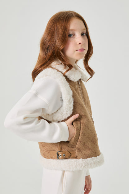 Girl Brown Vest