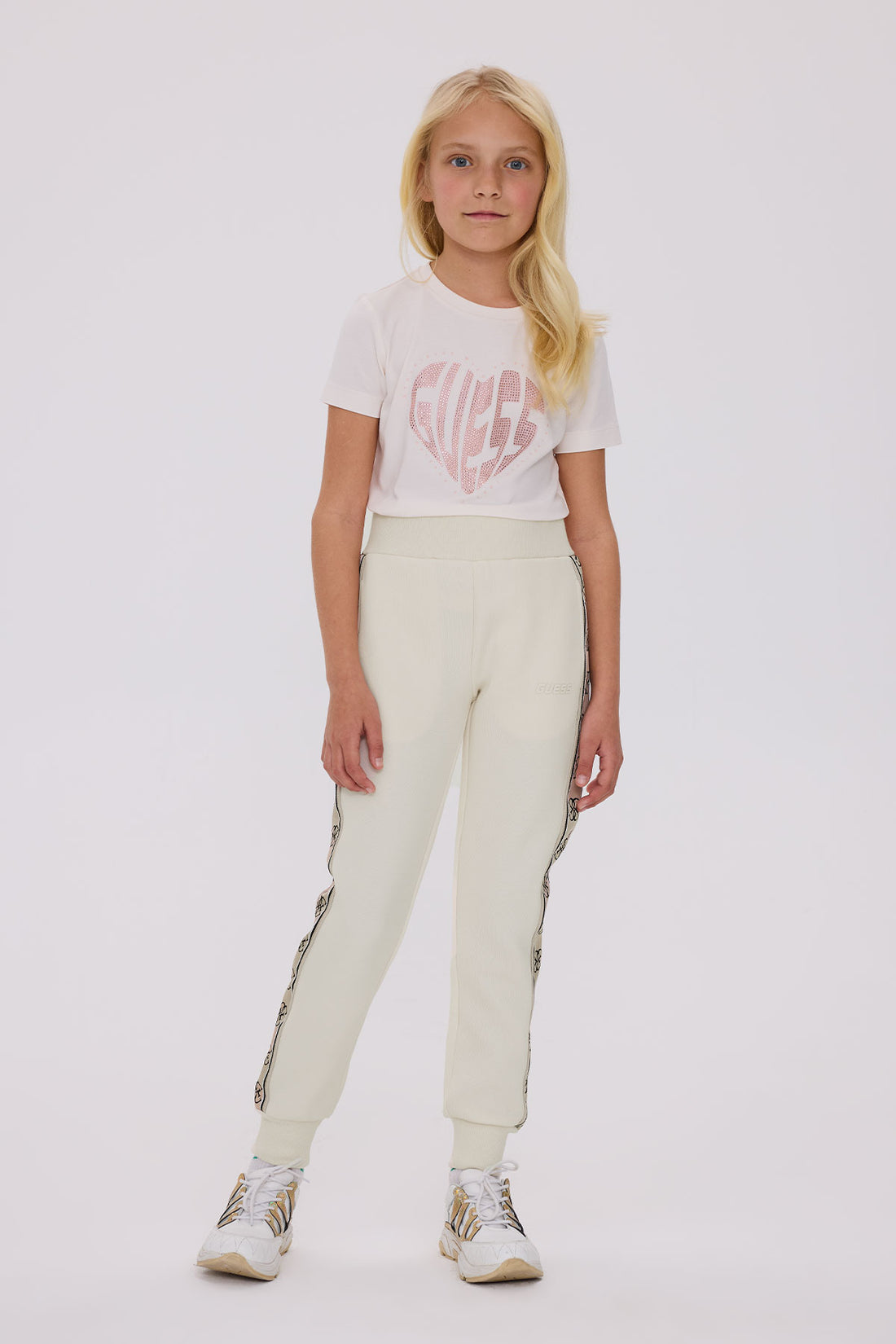 Girl Cream Tracksuit Bottom