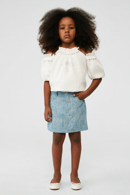 Girl Denim Skirt