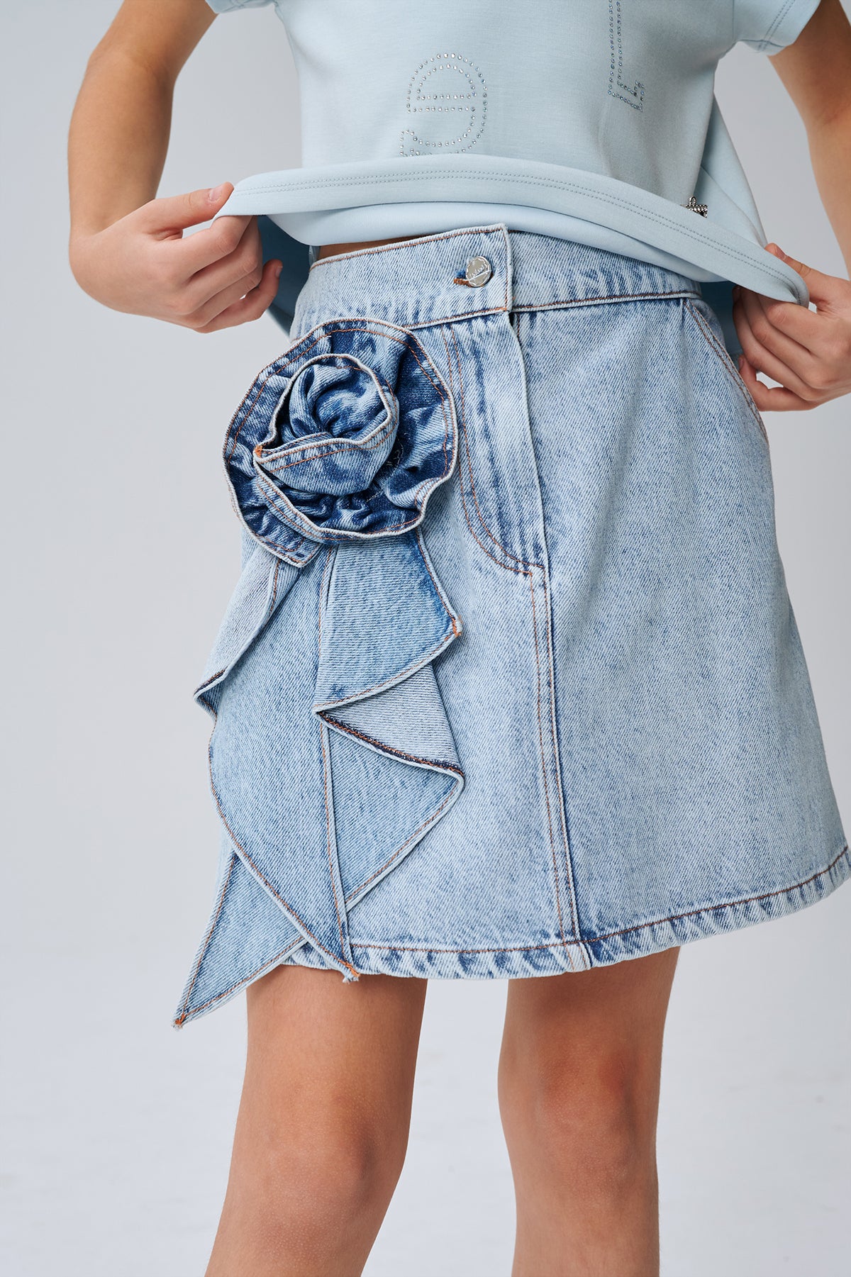 Girl Denim Skirt