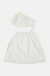 Girl Ecru Dress - BgStore