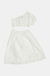 Girl Ecru Dress - BgStore