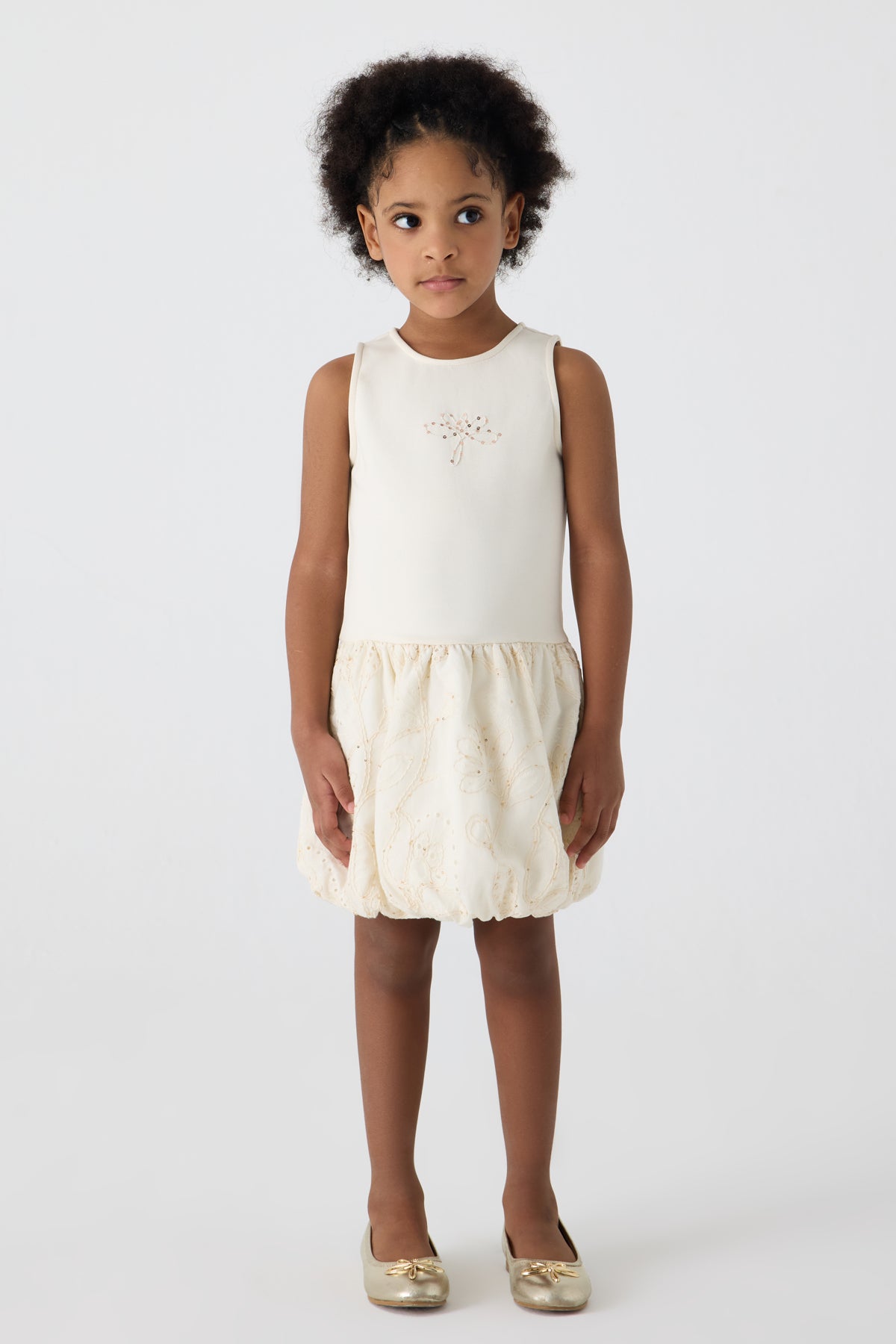 Girl Ecru Dress