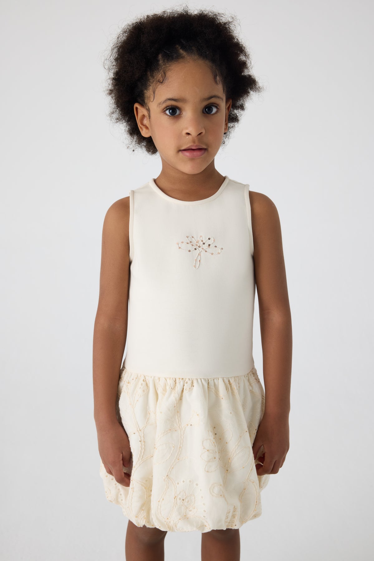 Girl Ecru Dress