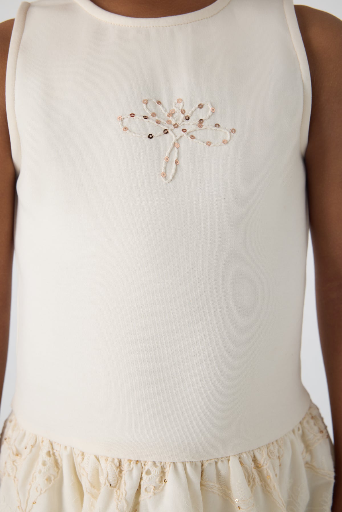 Girl Ecru Dress