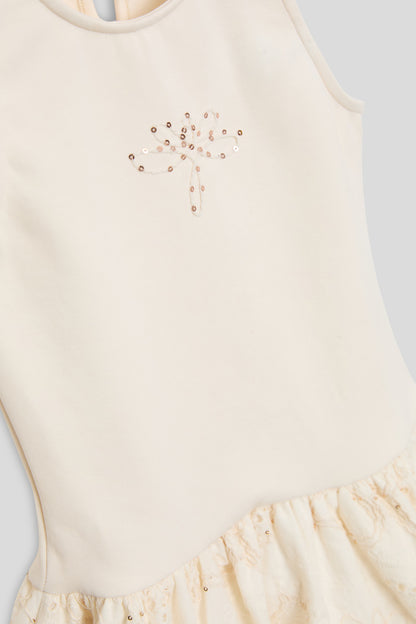 Girl Ecru Dress