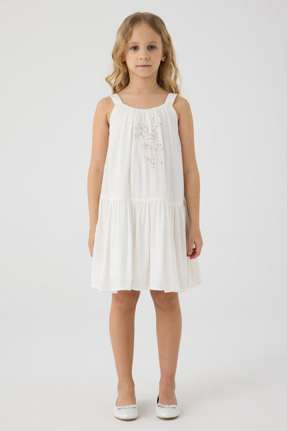 Girl Ecru Dress
