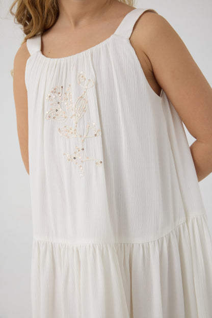 Girl Ecru Dress