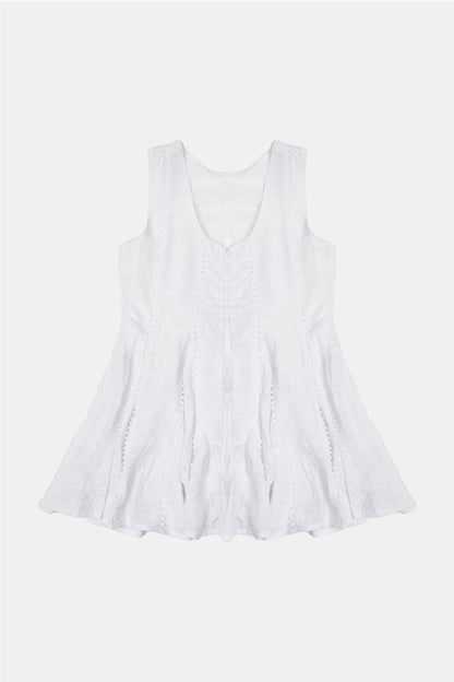 Girl Ecru Overall