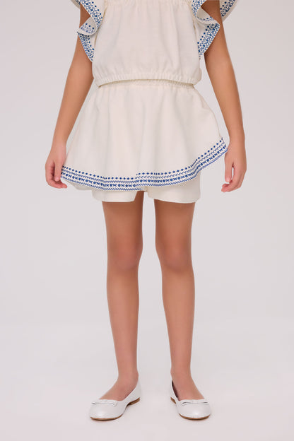 Girl Ecru Shorts