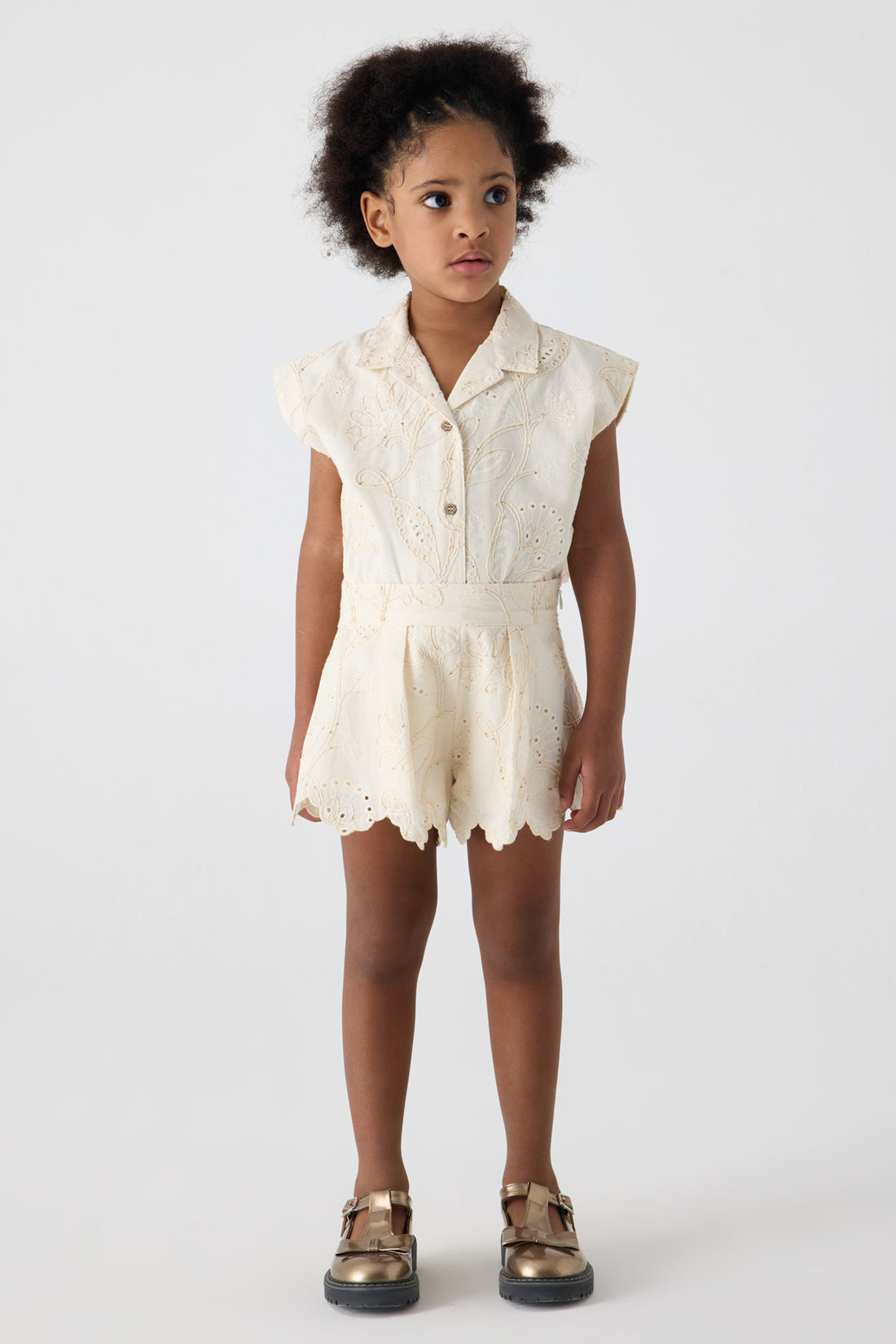 Girl Ecru Shorts
