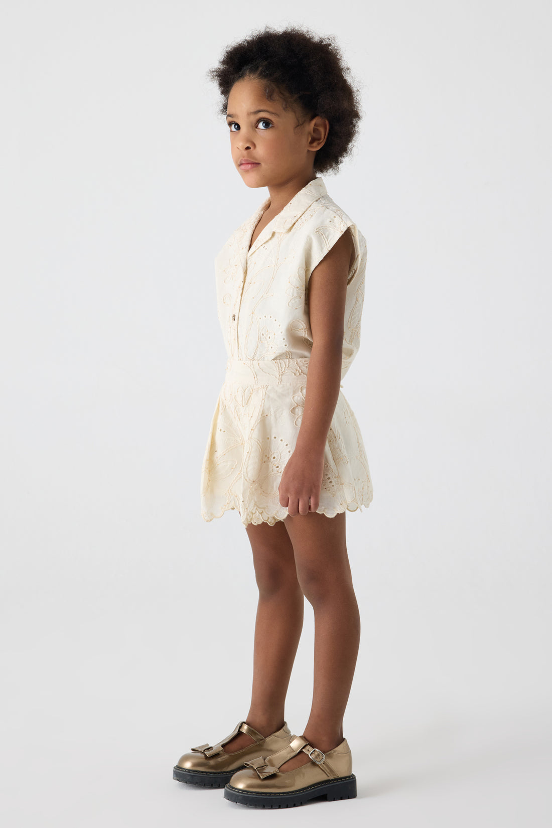 Girl Ecru Shorts