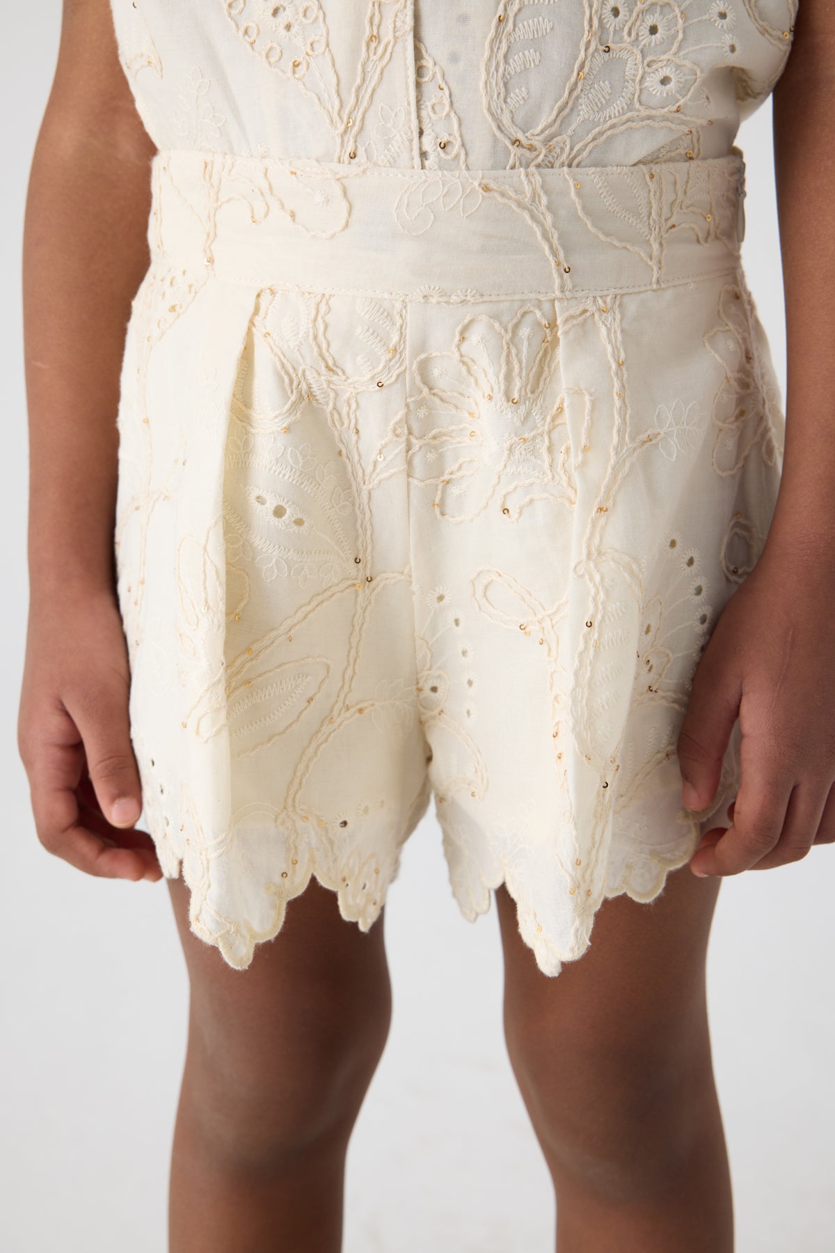 Girl Ecru Shorts