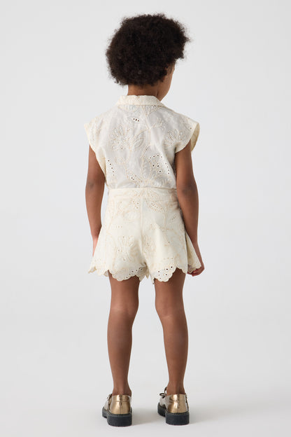 Girl Ecru Shorts