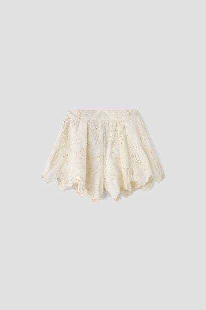 Girl Ecru Shorts