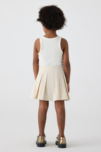 Girl Ecru Shorts Skirt
