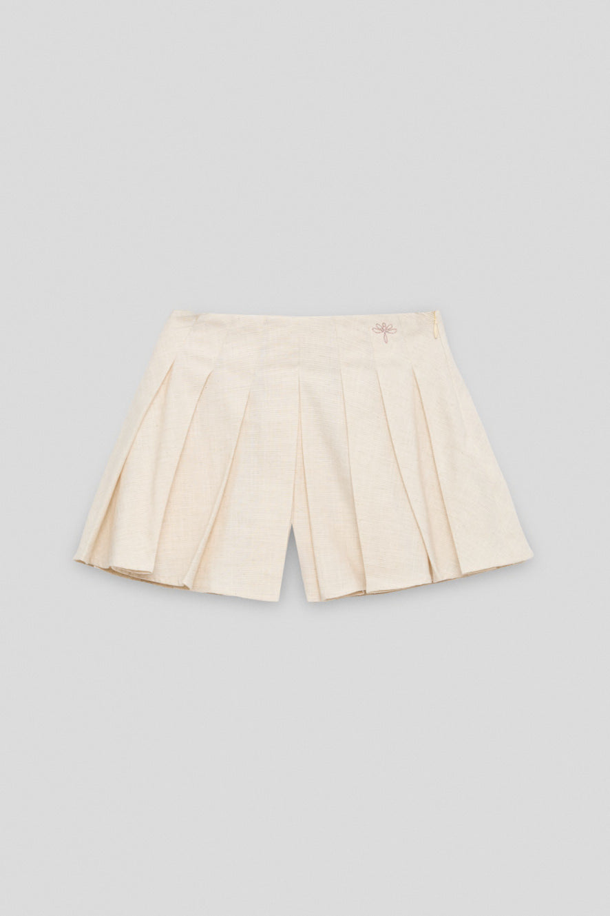 Girl Ecru Shorts Skirt