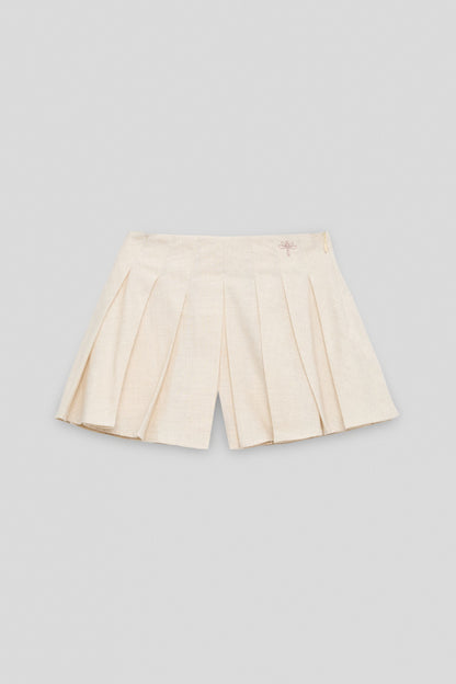 Girl Ecru Shorts Skirt
