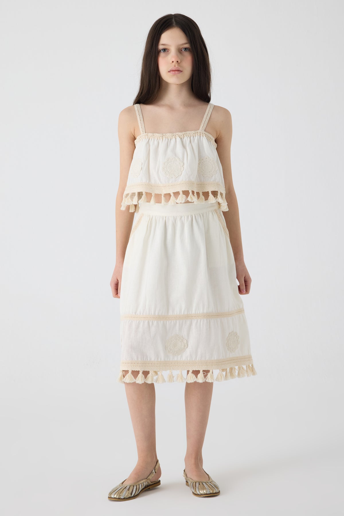 Girl Ecru Skirt