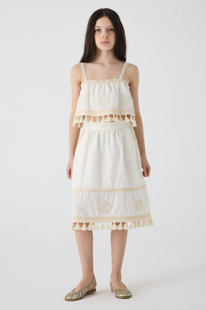 Girl Ecru Skirt