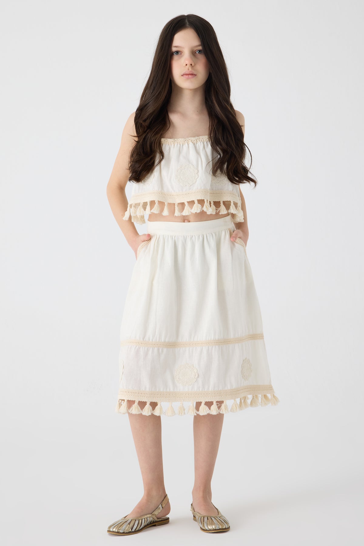 Girl Ecru Skirt