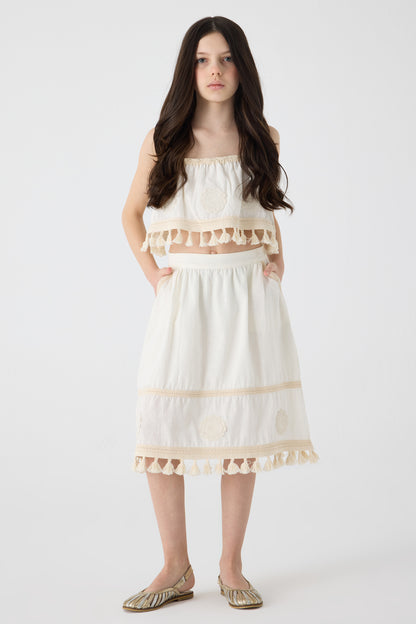 Girl Ecru Skirt