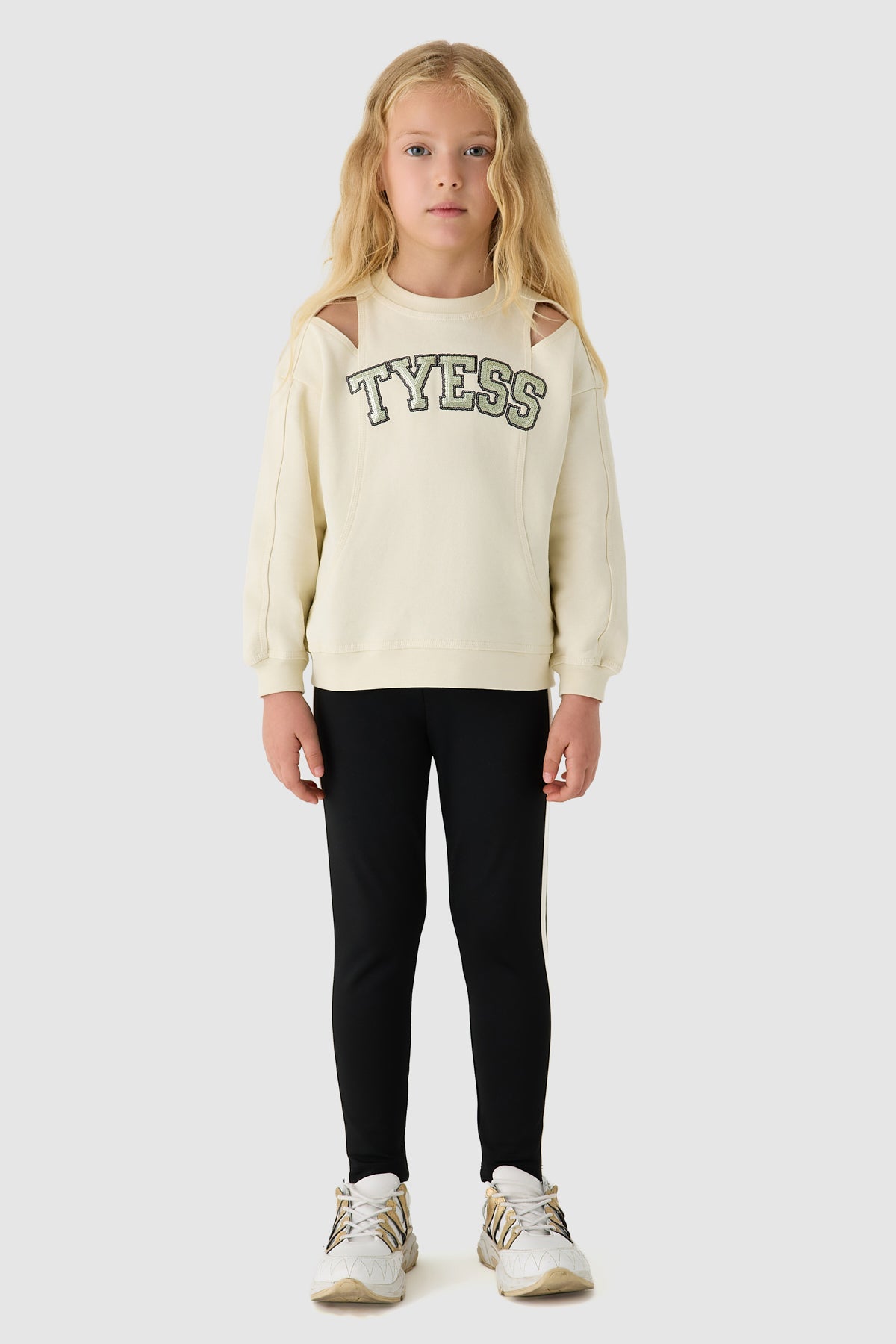 Girl Ecru Sweatshirt