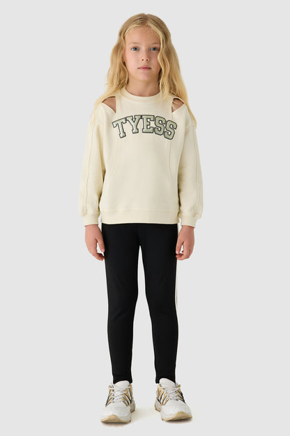 Girl Ecru Sweatshirt