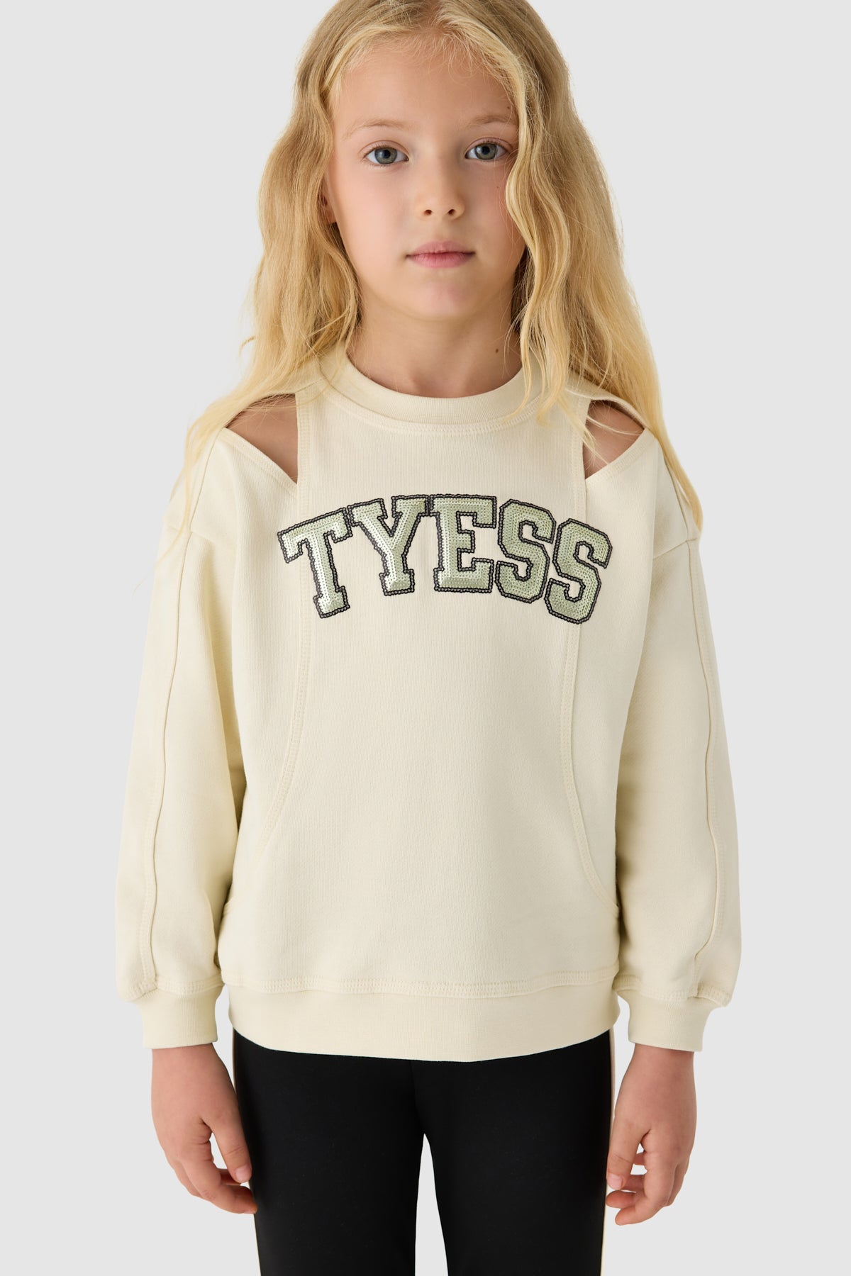 Girl Ecru Sweatshirt