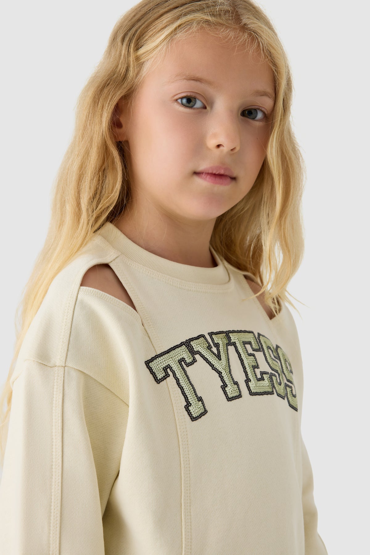 Girl Ecru Sweatshirt