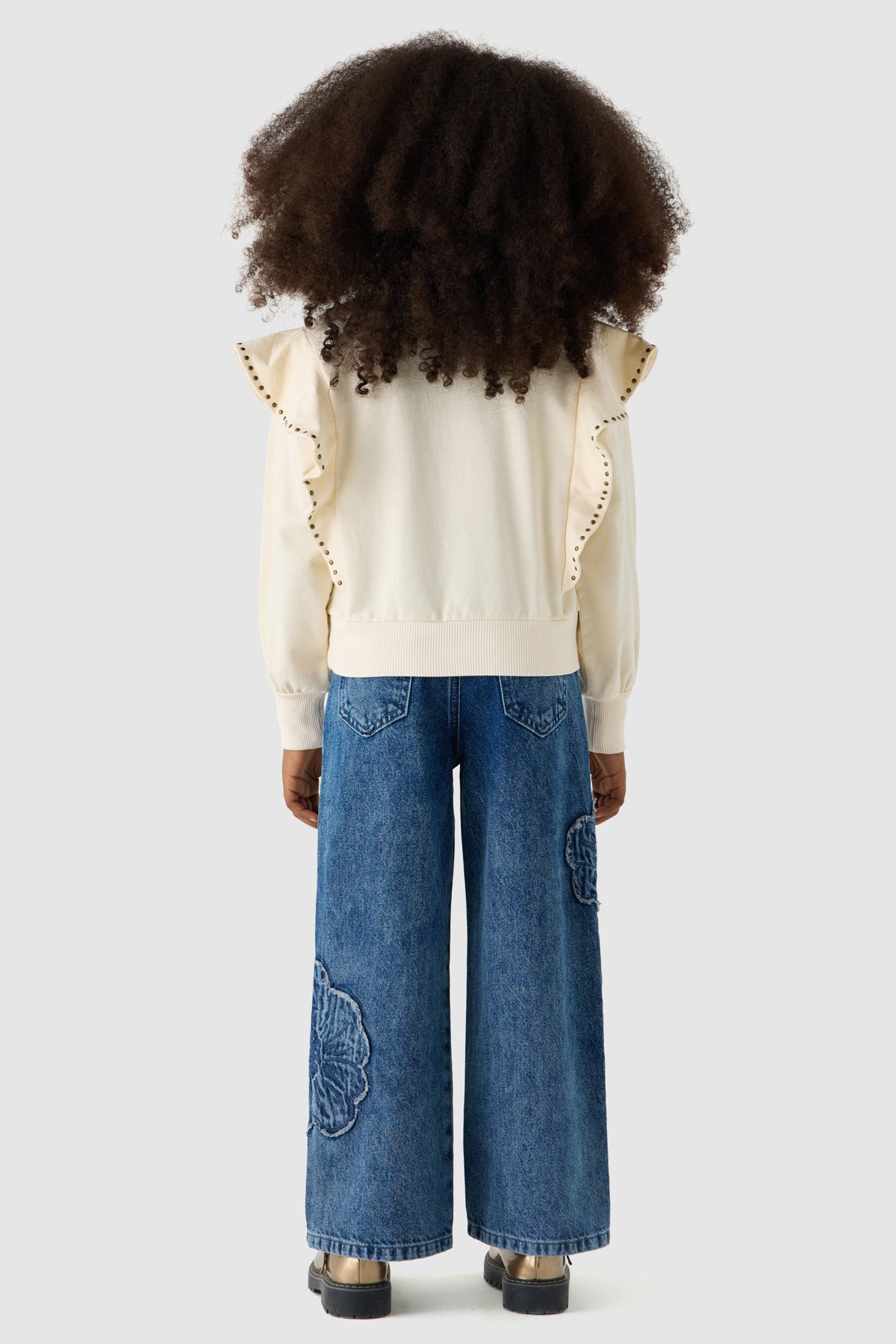 Girl Ecru Sweatshirt