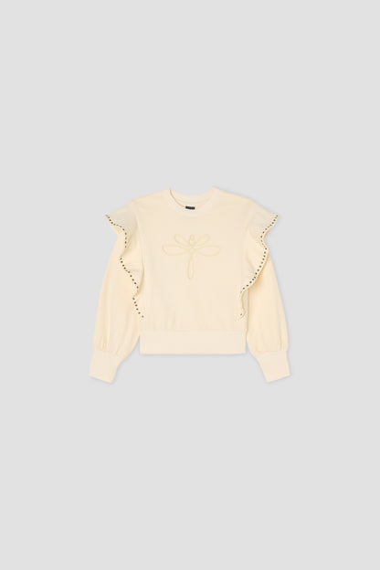 Girl Ecru Sweatshirt