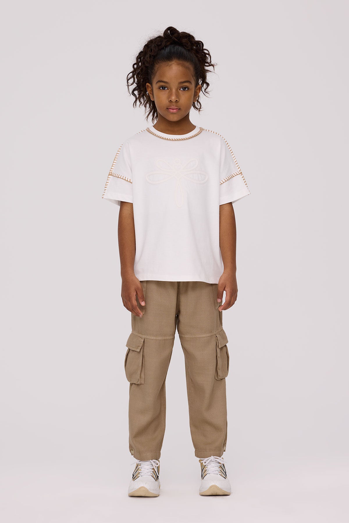 Girl Ecru Tshirt