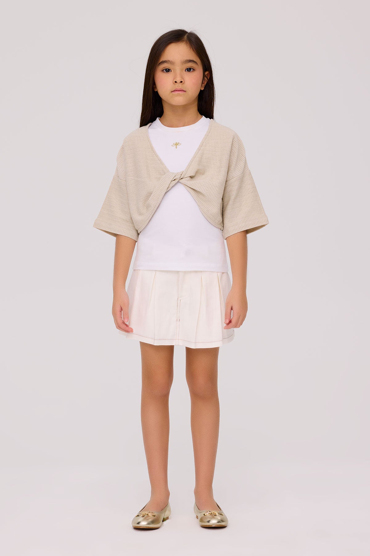 Girl Ecru Tshirt