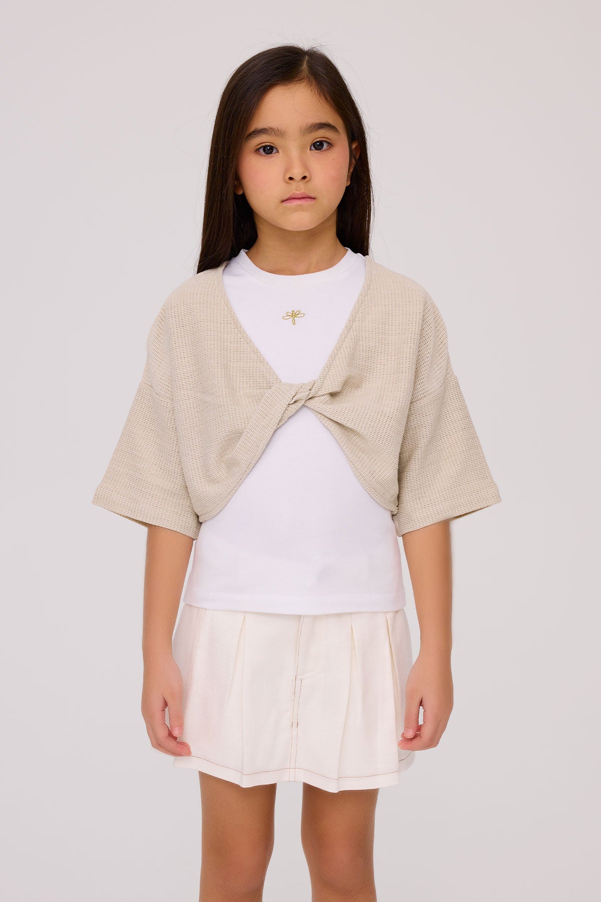 Girl Ecru Tshirt