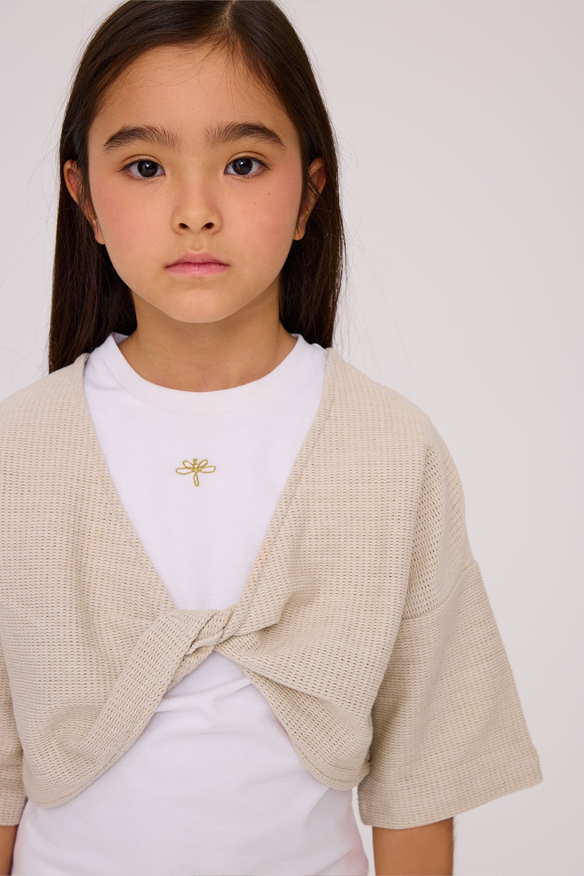 Girl Ecru Tshirt