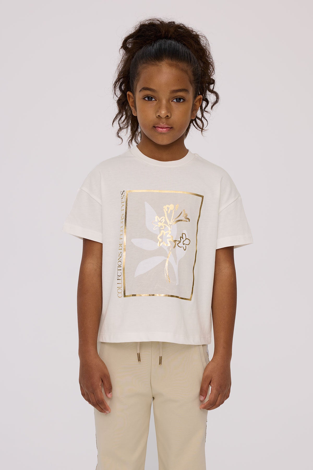 Girl Ecru Tshirt