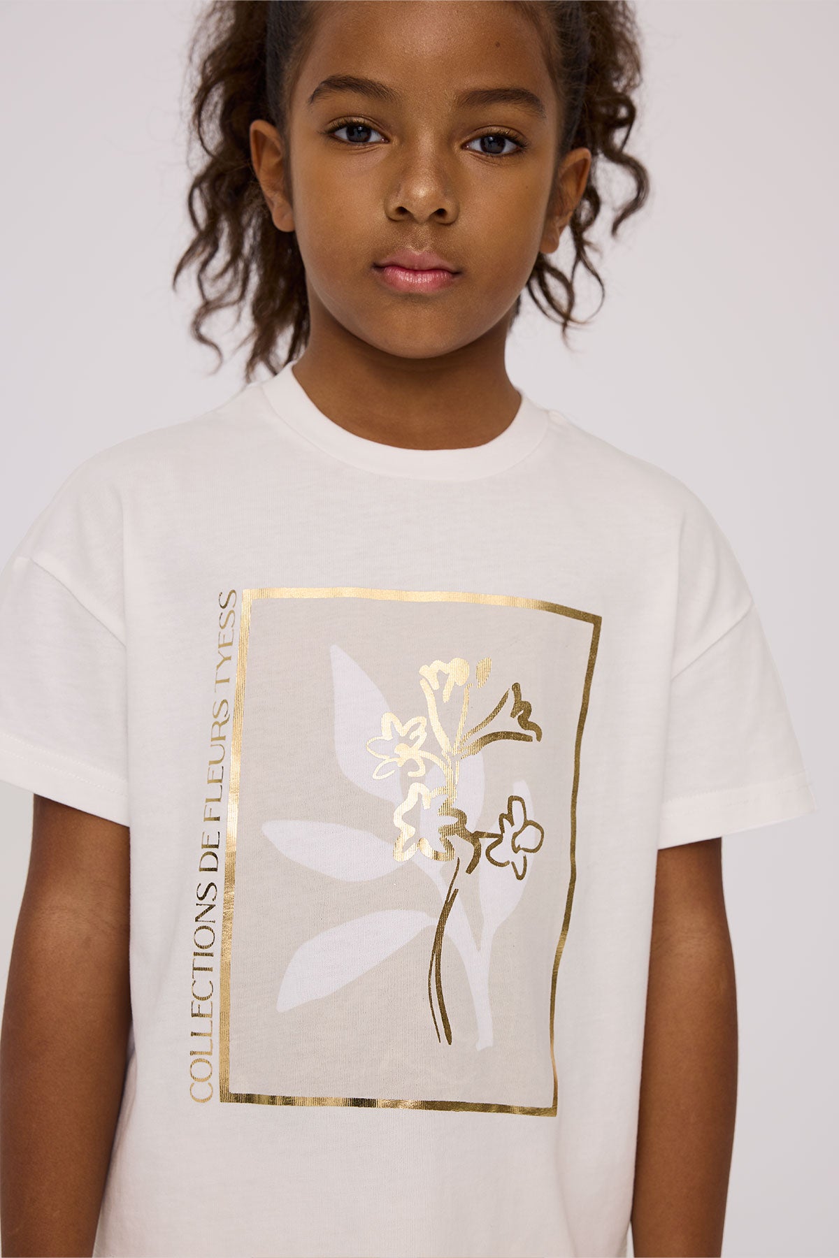 Girl Ecru Tshirt