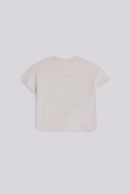 Girl Ecru Tshirt