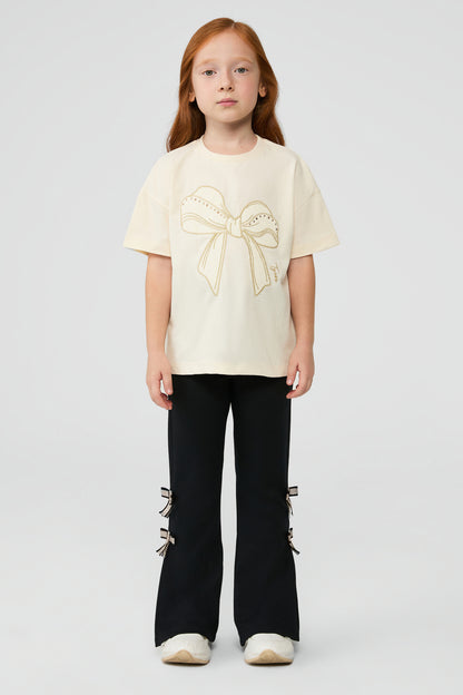 Girl Ecru Tshirt