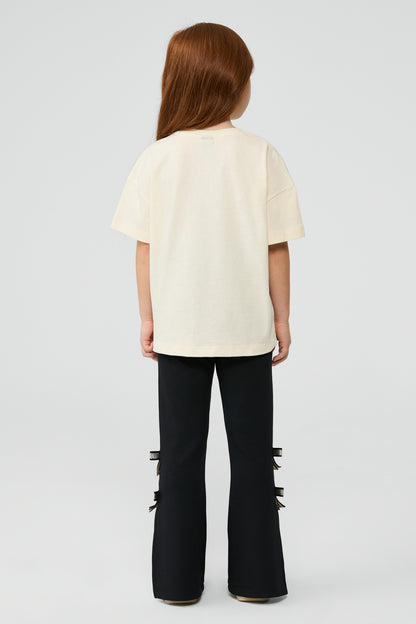Girl Ecru Tshirt