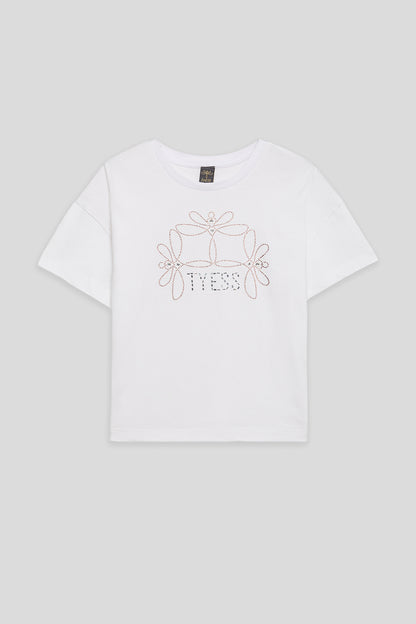 Girl Ecru Tshirt
