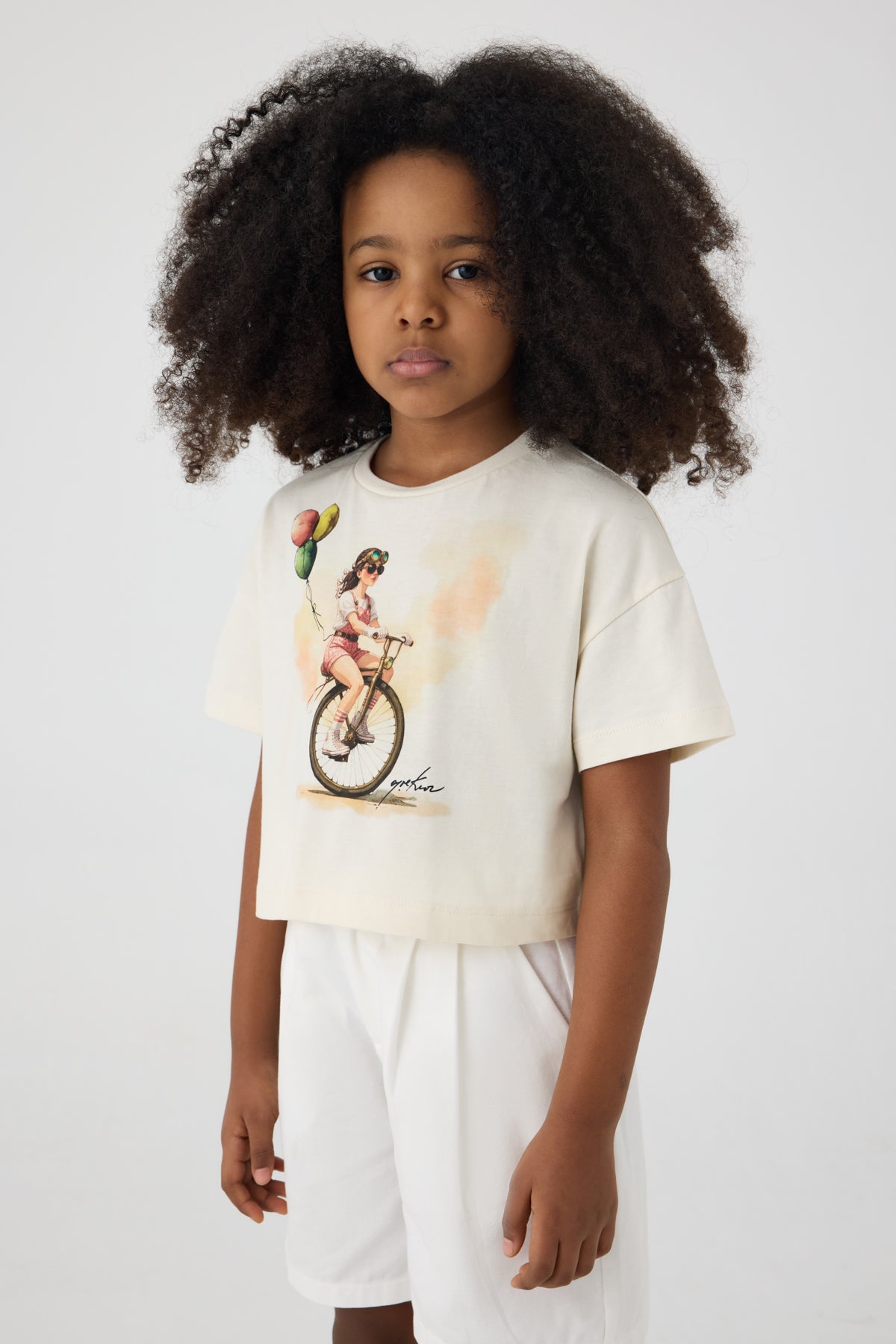Girl Ecru Tshirt
