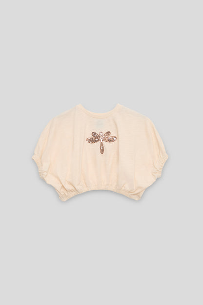 Girl Ecru Tshirt