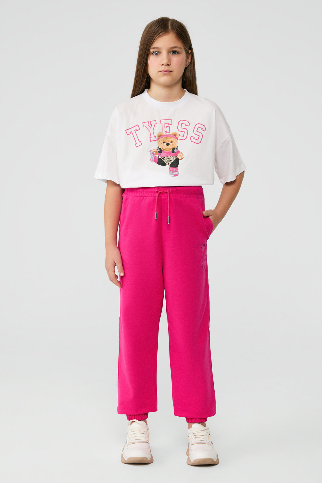 Girl Fusia Tracksuit Bottom